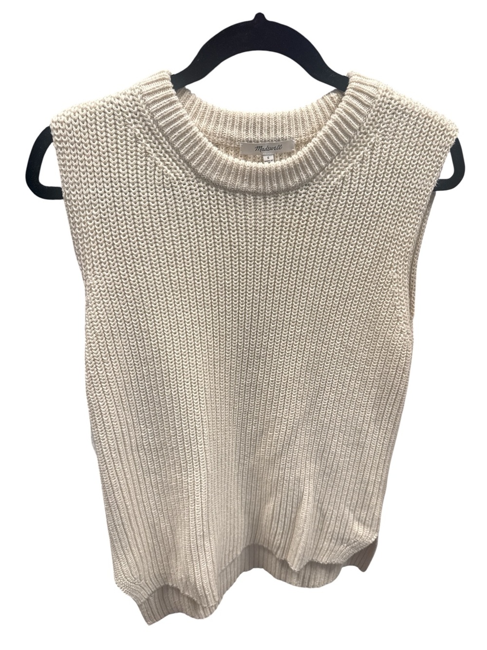 Madewell Cream Knit Sleeveless Tank Top